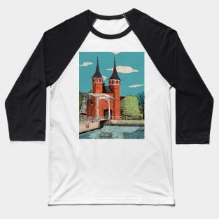 Oosterpoort Delft Netherlands - Eastern Gate Delft City Travel Art Baseball T-Shirt